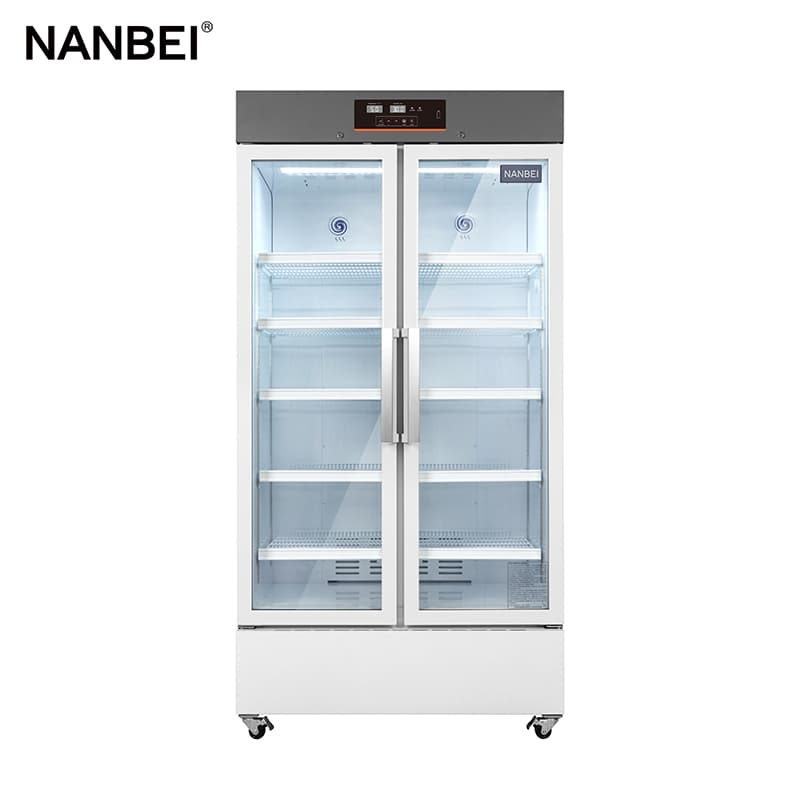 double door medical refrigerator